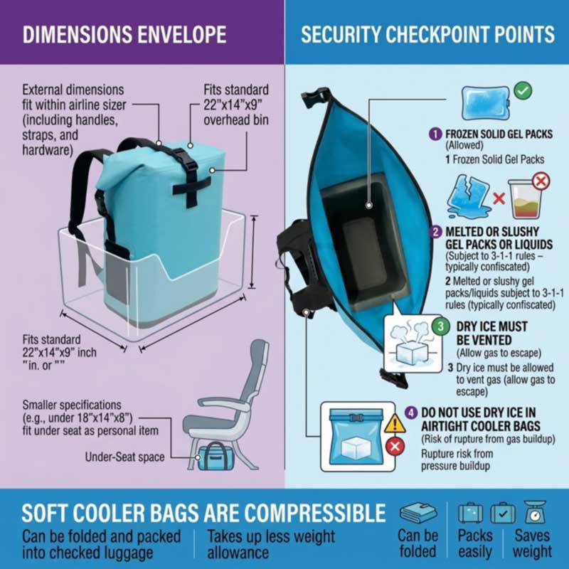 Mochilas térmicas para viagem – tamanho de bagagem de mão, soldadas à prova de vazamentos Mochilas térmicas para viagem – tamanho de bagagem de mão, soldadas à prova de vazamentos