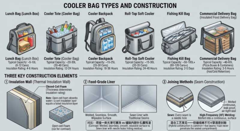 Bolsas térmicas isoladas: tipos, construção e como escolher Bolsas térmicas isoladas: tipos, construção e como escolher