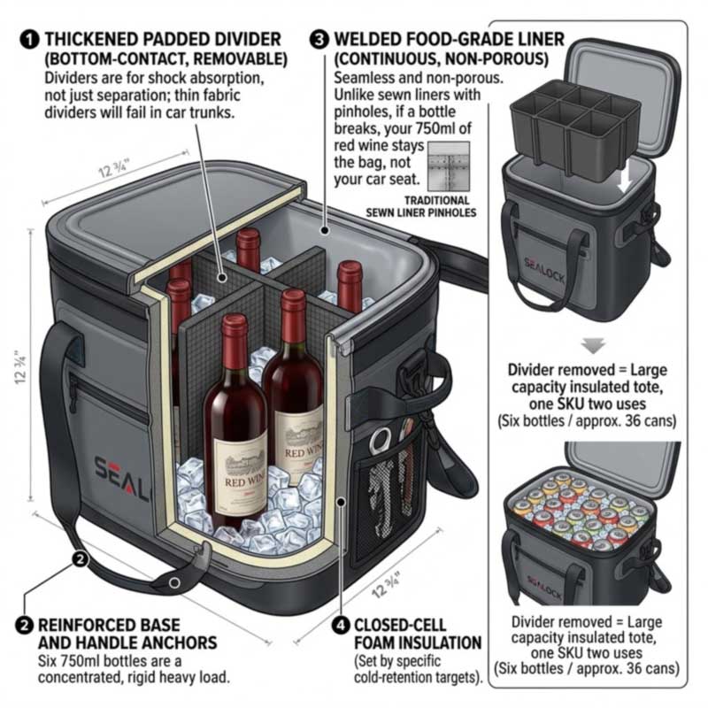 Sacos refrigeradores para vinhos e bebidas: fabricação OEM