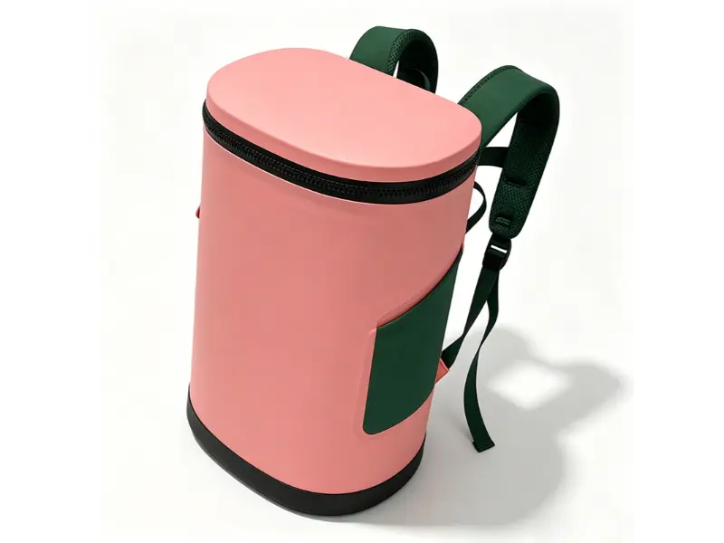 Mochila térmica isolada em barril com zíper para camping e praia
