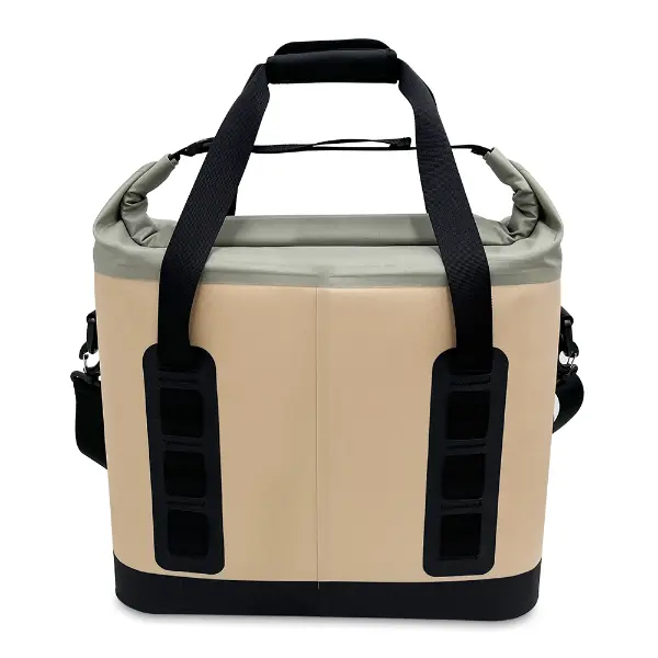 Refrigerador macio Roll-Top à prova de vazamentos com bolso com zíper à prova d'água e abridor de garrafas